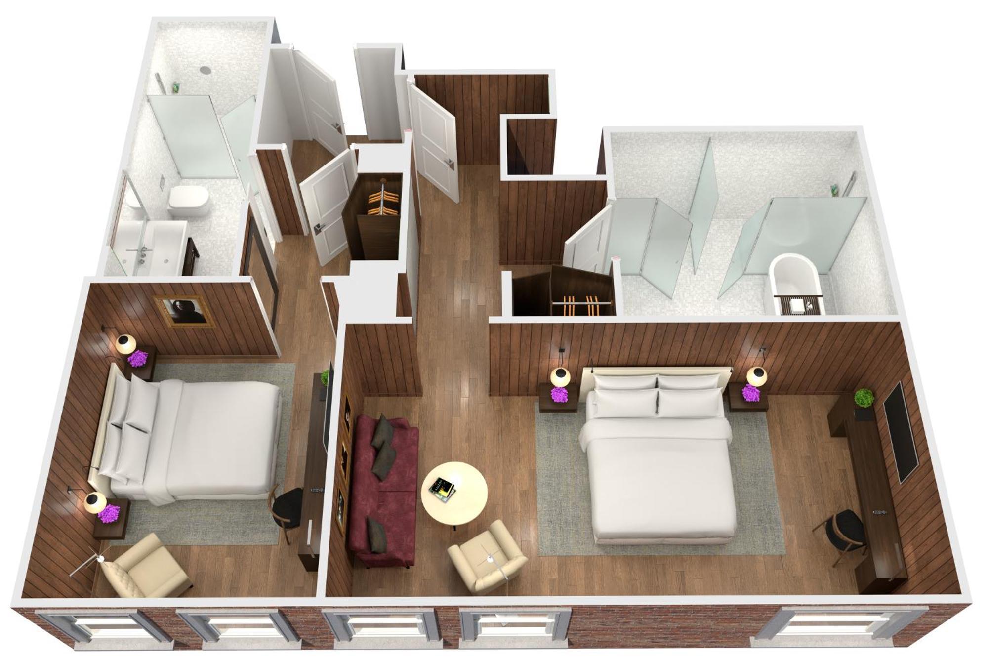 Two-Bedroom Loft